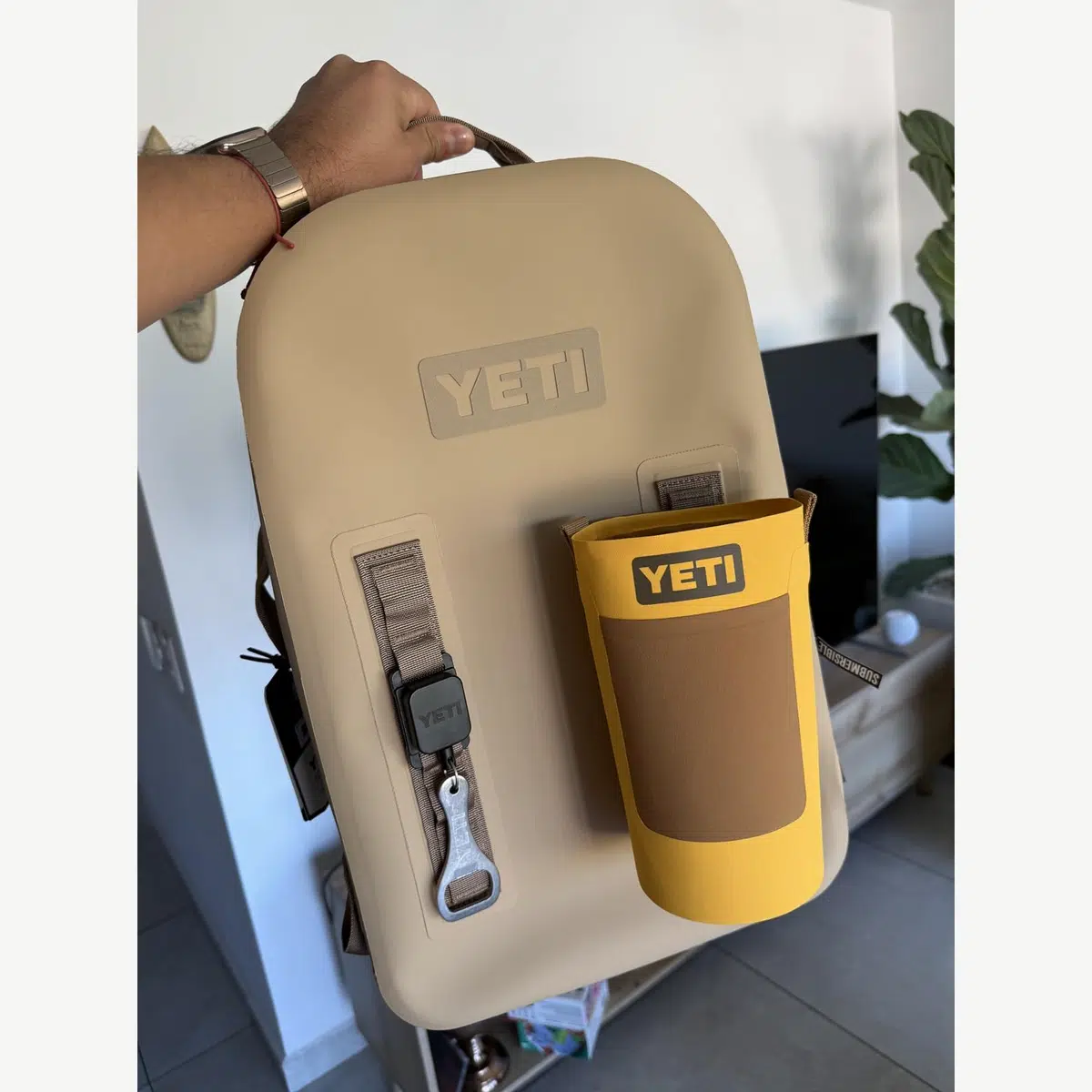 Praktisch am Rucksack