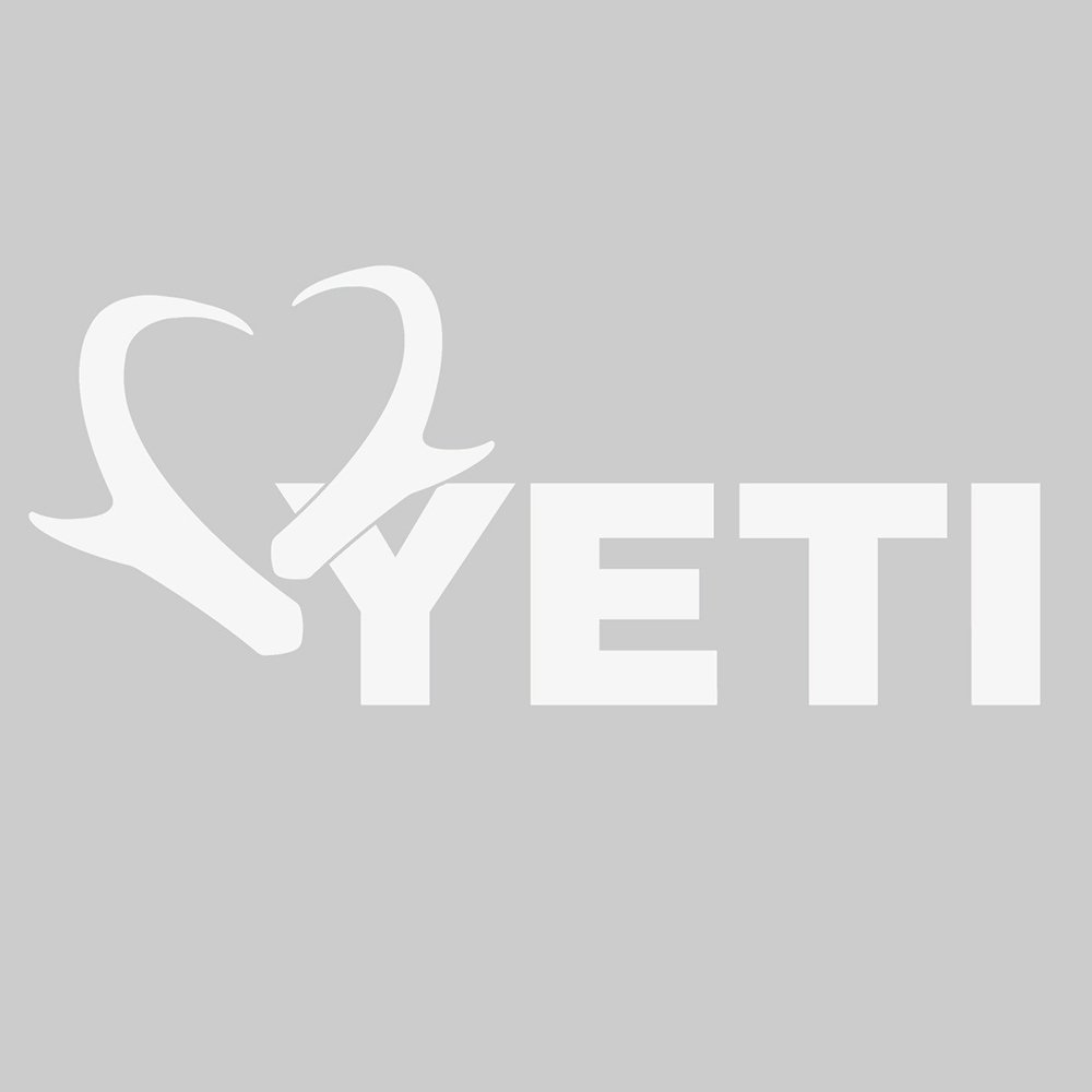 YETI Sportsman Window Decal – Aufkleber für Auto, Boot & ATV (Weiß, 17,8 cm)