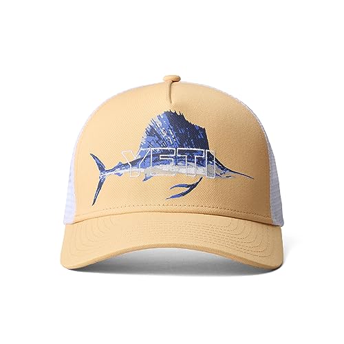 YETI Sailfish Badge Mid Pro Trucker Hat, Lachs