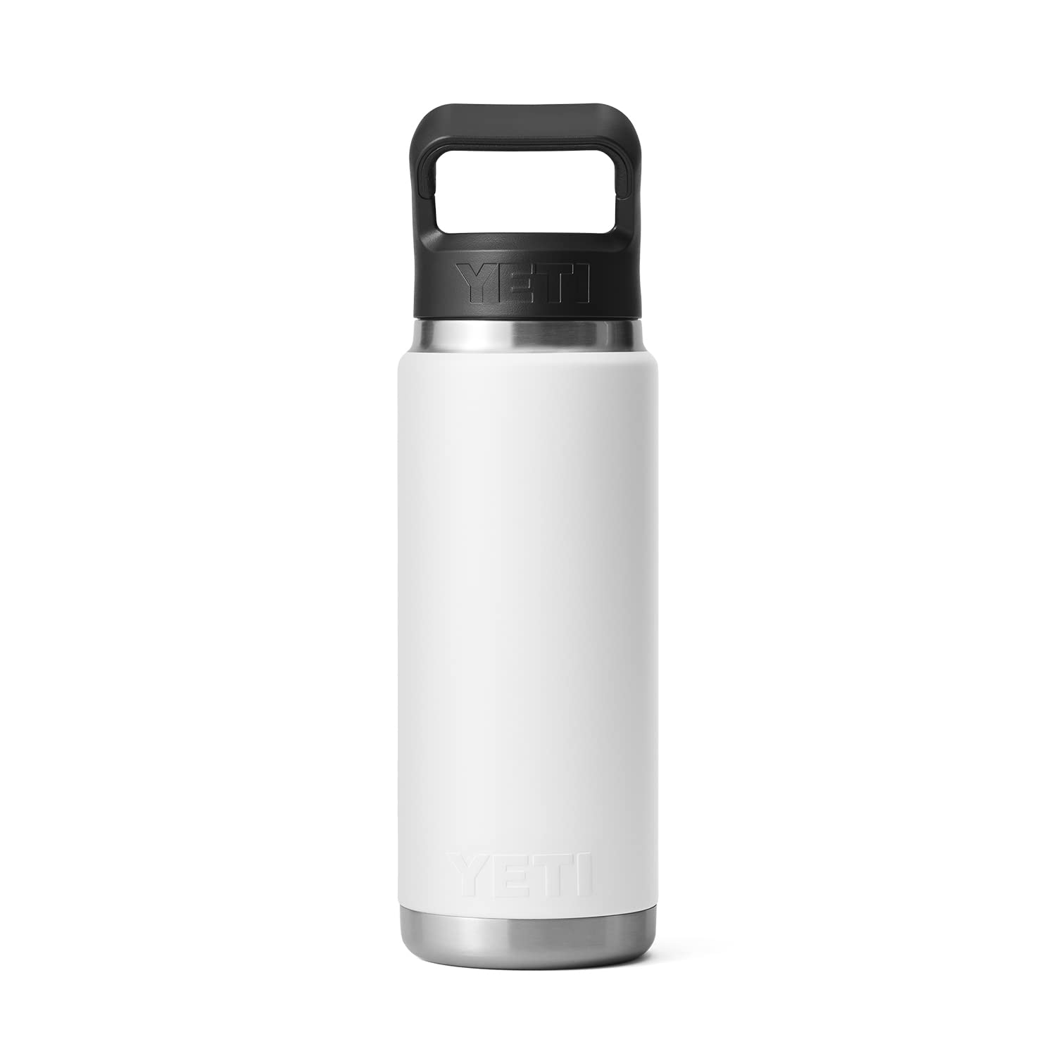 YETI Rambler 26 oz Flasche – Vakuumisoliert, Edelstahl, mit Straw Cap, Weiß