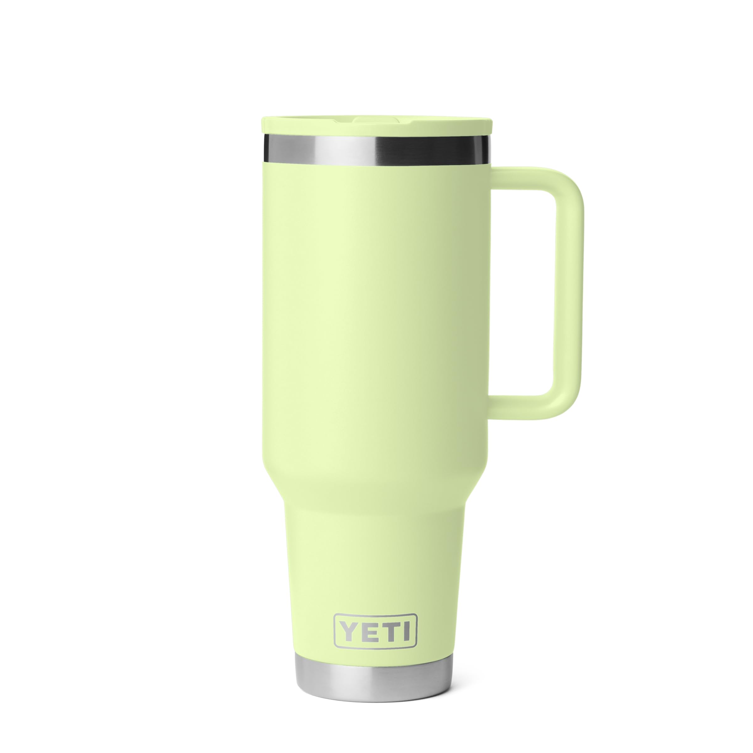 YETI Rambler 40 oz Travel Mug mit Trinkhalmdeckel – Edelstahl, vakuumisoliert, auslaufsicher, passend für Getränkehalter, Heuschrecke