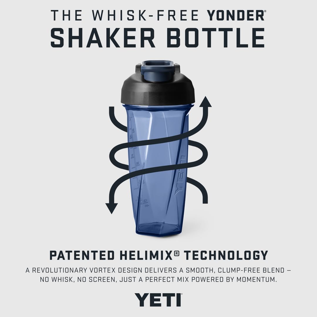 YETI Yonder Helimix Vortex Shaker-Flasche 27 oz – Mischtechnologie ohne Kugel, USA hergestellt
