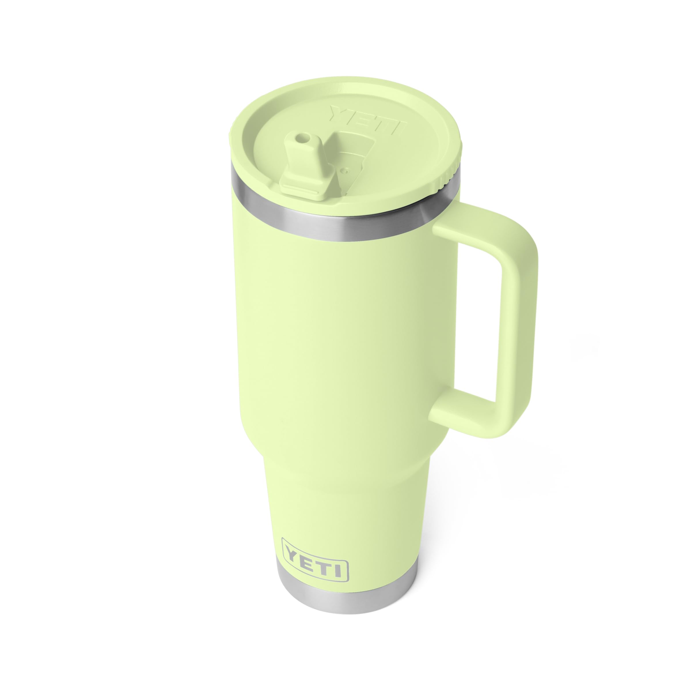 YETI Rambler 40 oz Travel Mug mit Trinkhalmdeckel – Edelstahl, vakuumisoliert, auslaufsicher, passend für Getränkehalter, Heuschrecke