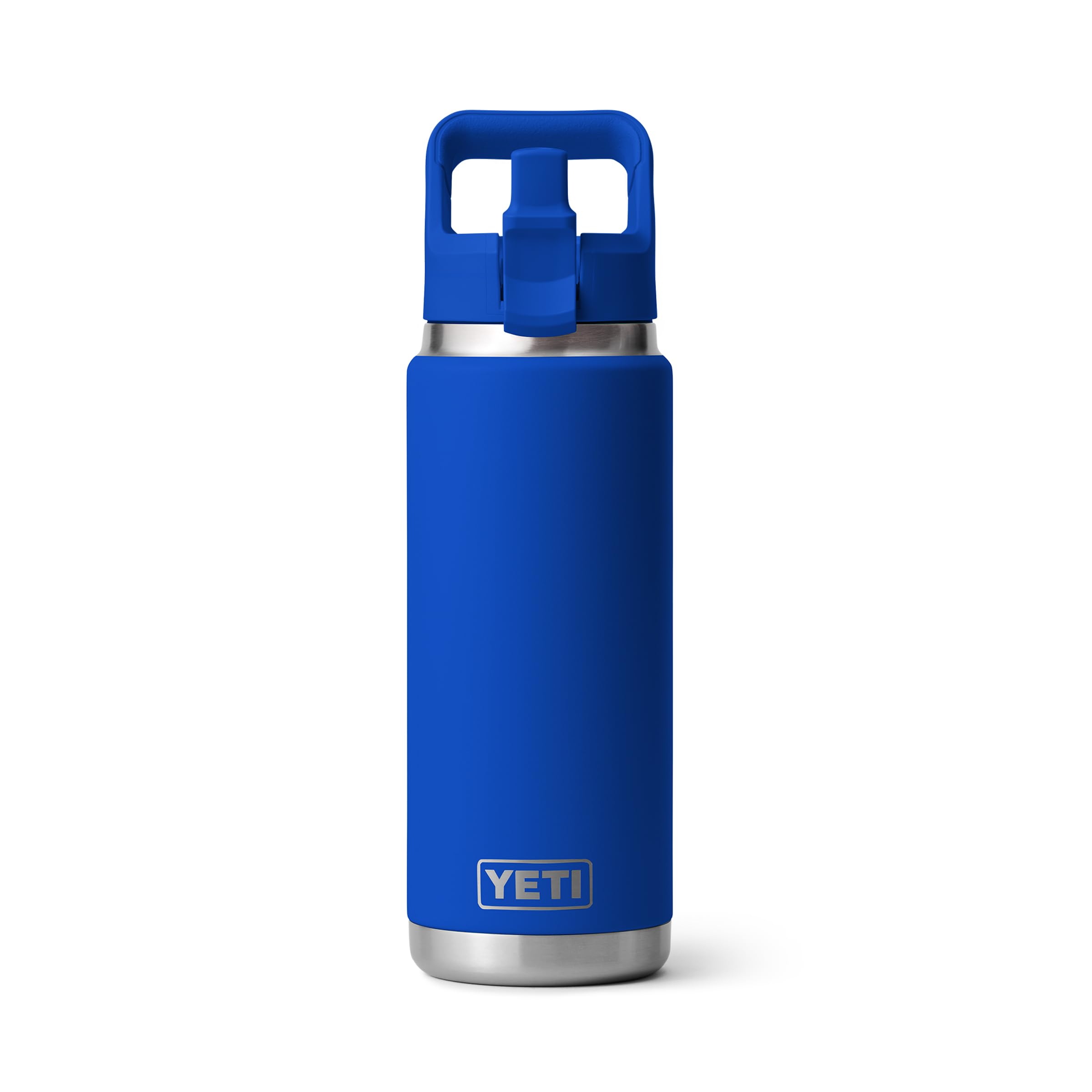 YETI Rambler 26 oz Flasche, vakuumisoliert, Edelstahl mit farblich passendem Strohhalmdeckel