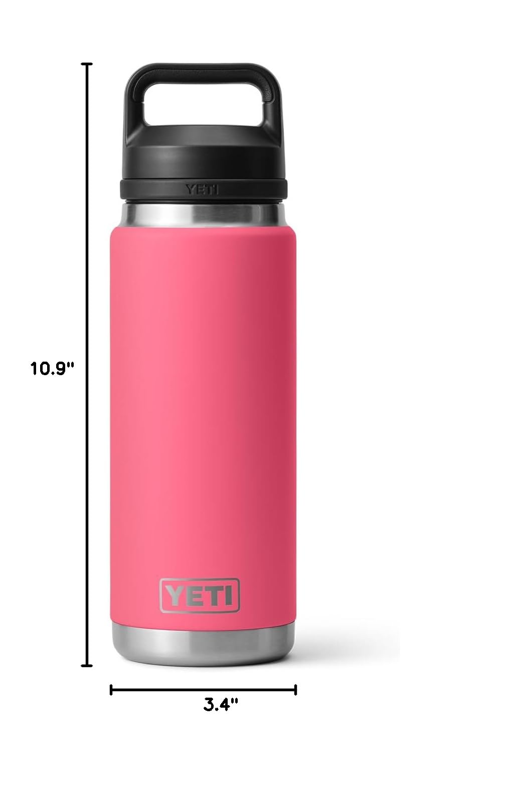 YETI Rambler 0,77l Flasche mit Chug-Verschluss, Vakuumisolierte Edelstahl-Trinkflasche, Tropical Pink