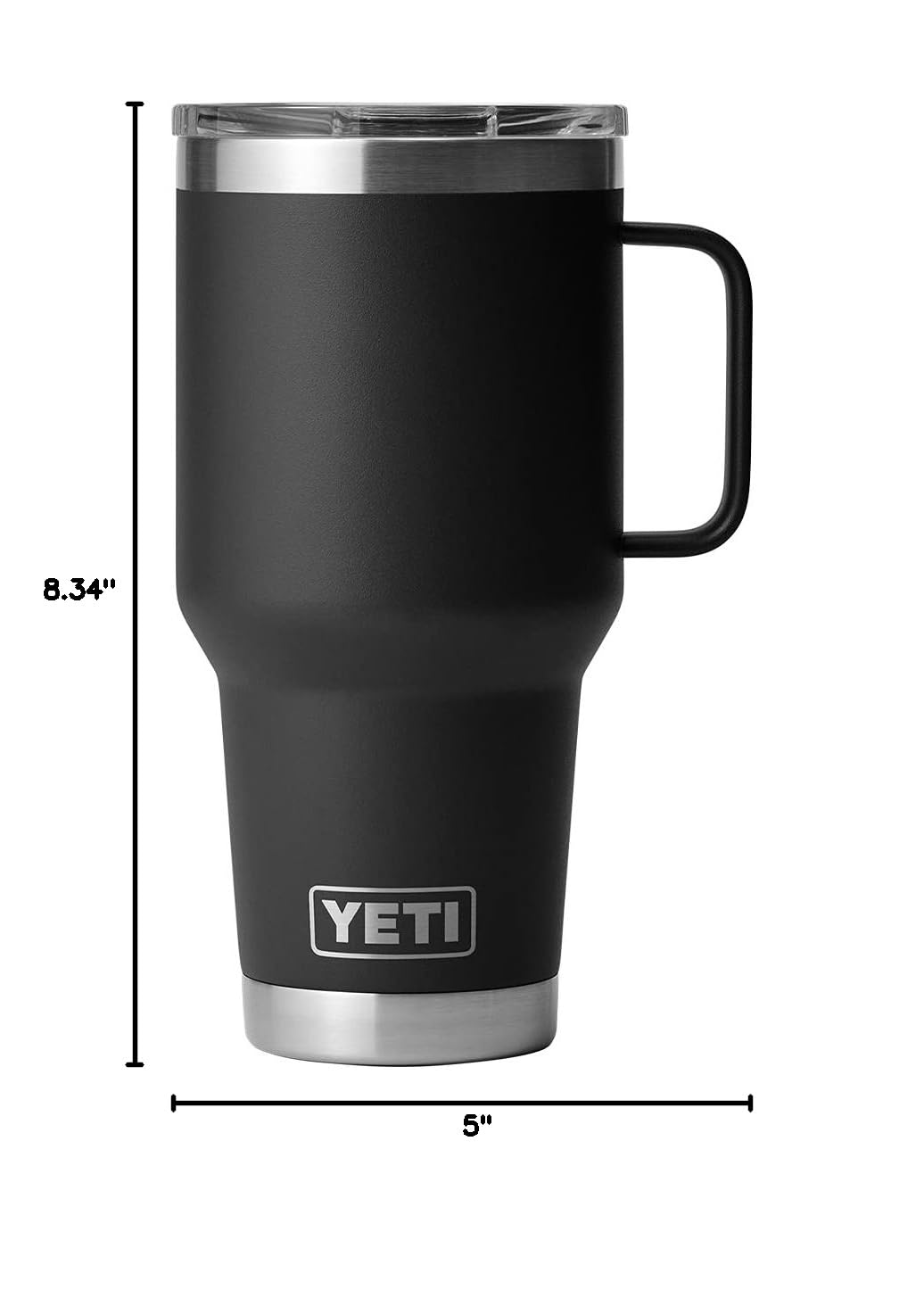YETI Rambler Reisebecher 30 oz – Edelstahl, vakuumisoliert mit Stronghold Deckel