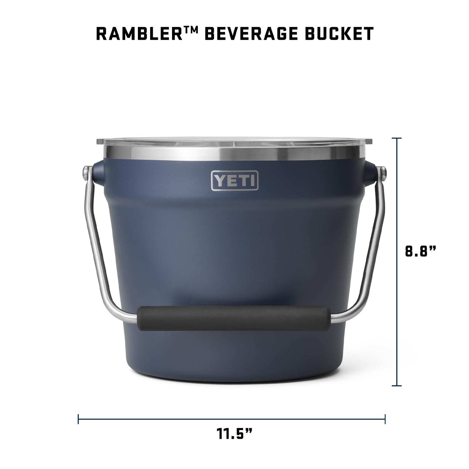 YETI Beverage Bucket — Eisbehälter aus Edelstahl für 6 Flaschen