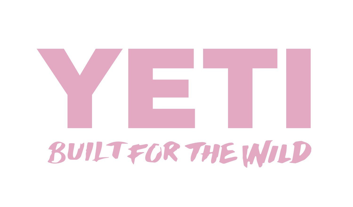 YETI Built for The Wild Fensteraufkleber – 15,9 x 6,9 cm