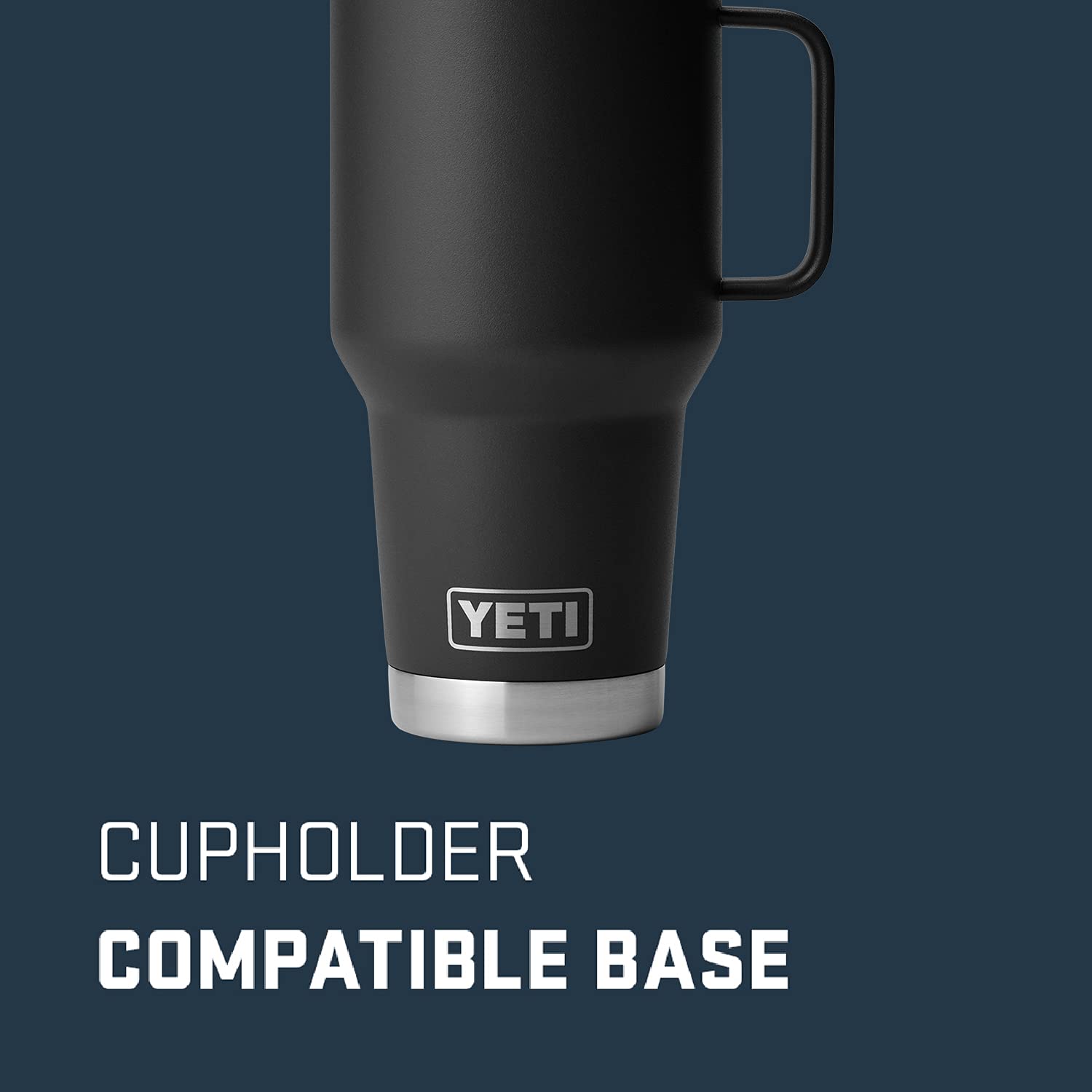 YETI Rambler Reisebecher 30 oz – Edelstahl, vakuumisoliert mit Stronghold Deckel