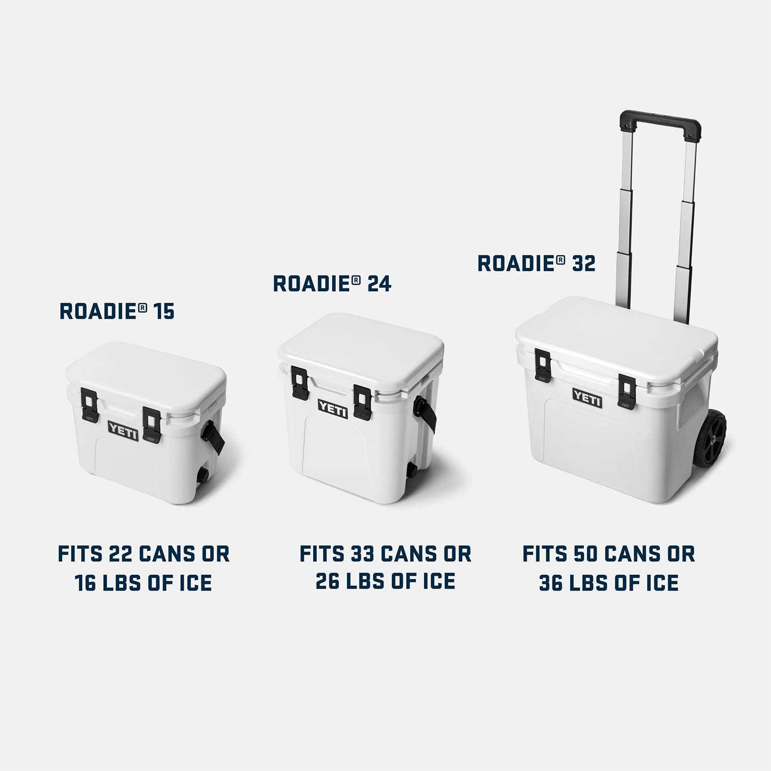 YETI Roadie 24 2.0 Hard Cooler mit DoubleDuty-Schultergurt und Ablassventil
