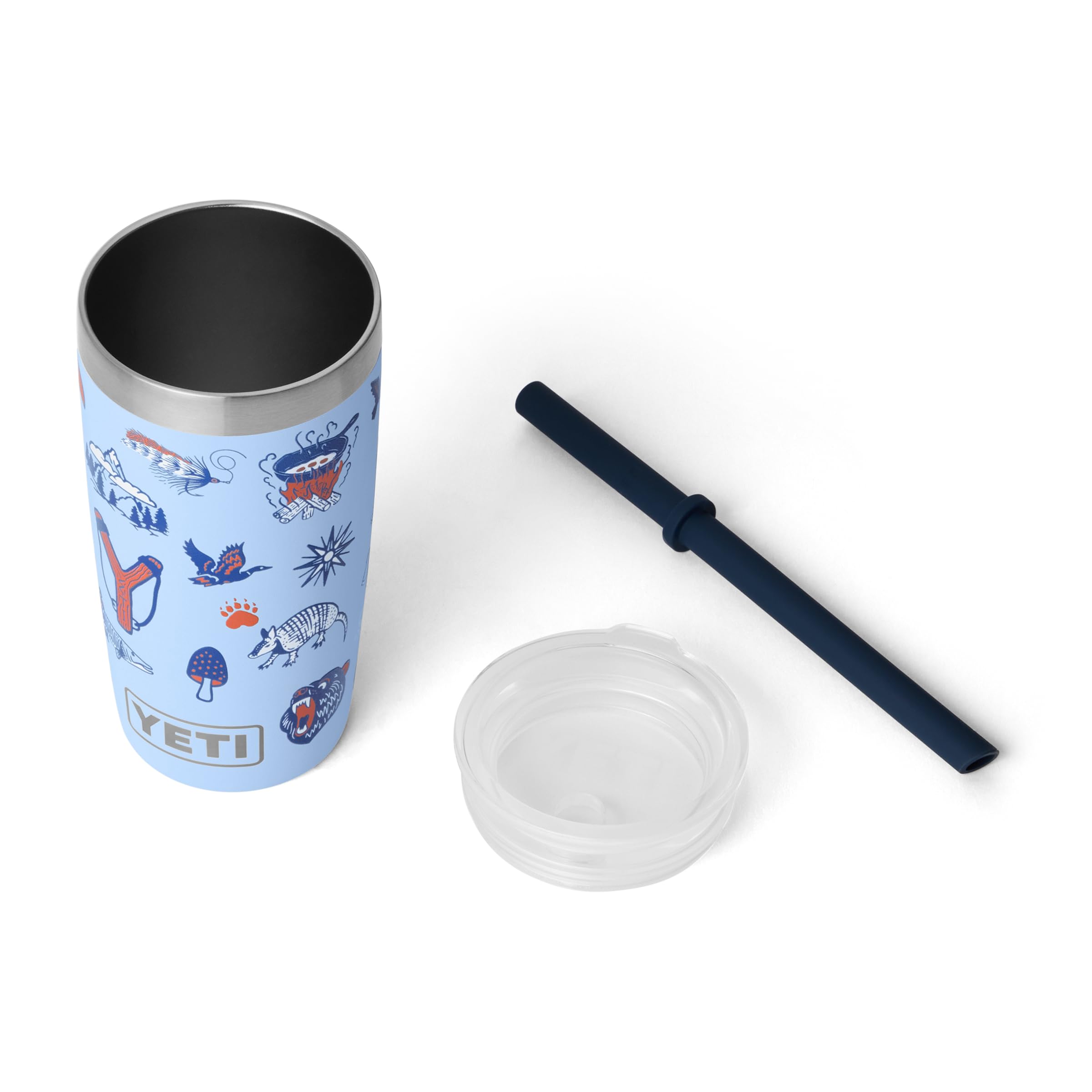 YETI Rambler Jr. 10 oz Tumbler – Kinder-Trinkbecher mit Silikon-Strohhalmdeckel