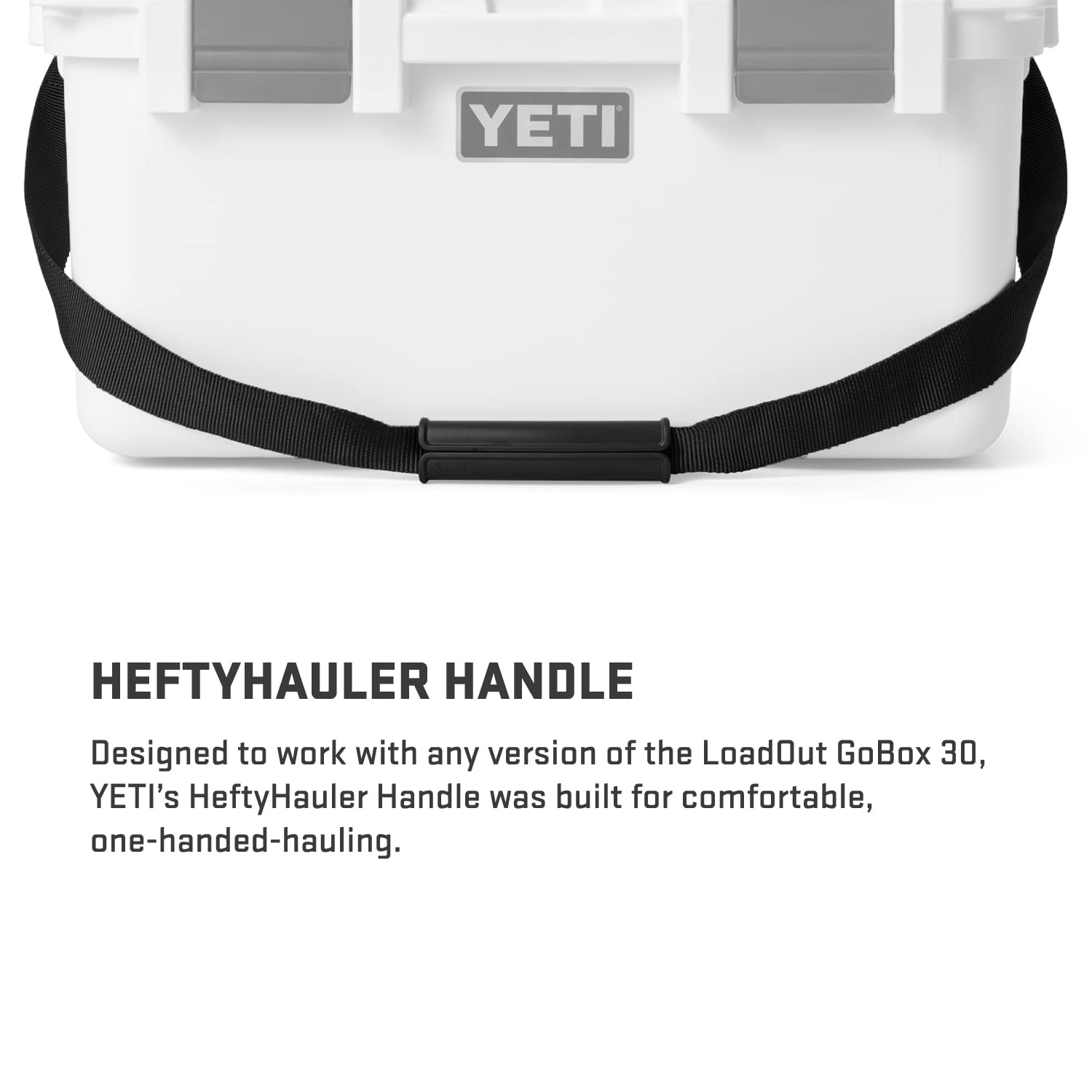 YETI HeftyHauler Handle für LoadOut GoBox 30, Schwarz