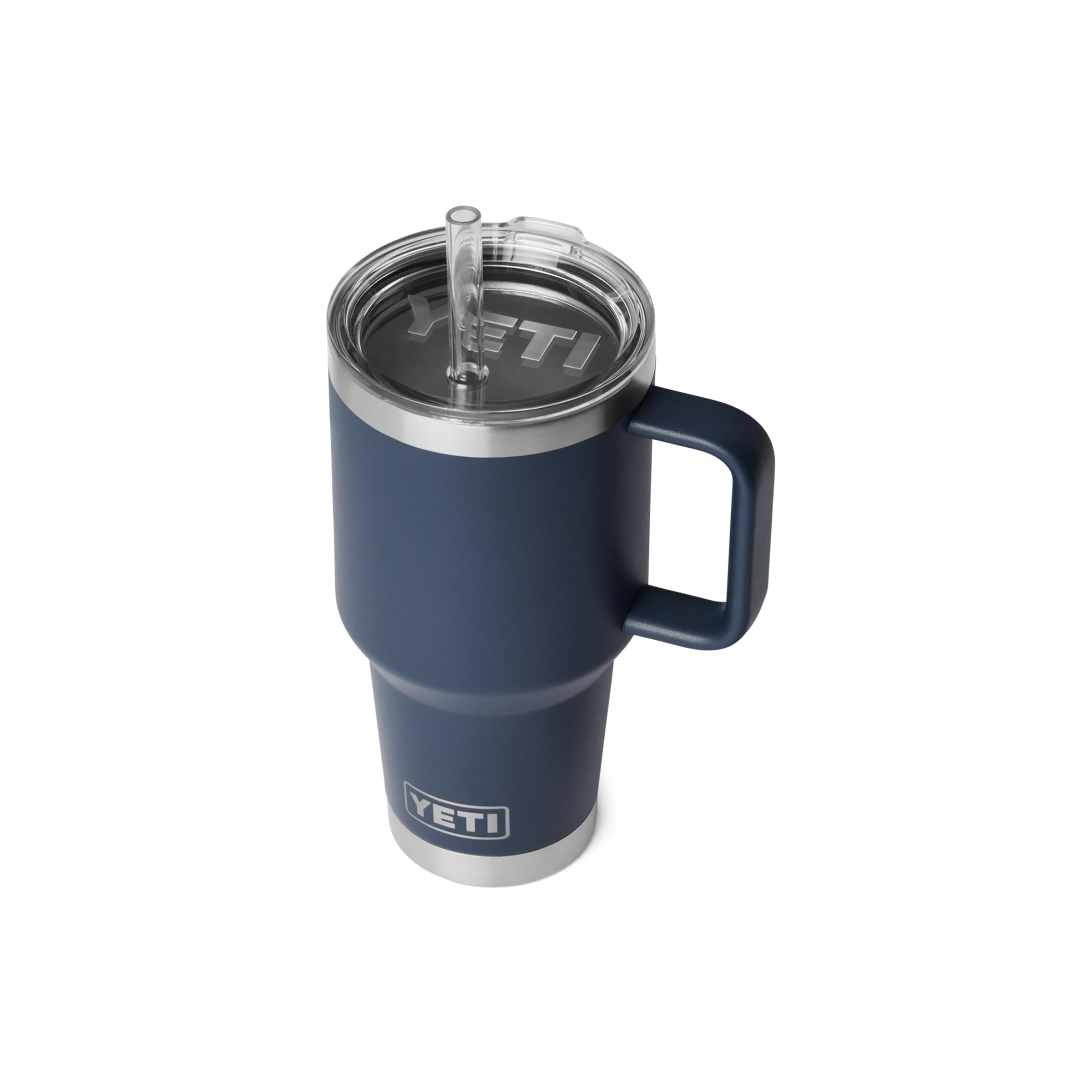 YETI Rambler 35 oz Straw Mug 2.0 – Isolierbecher mit Strohhalm, Marineblau