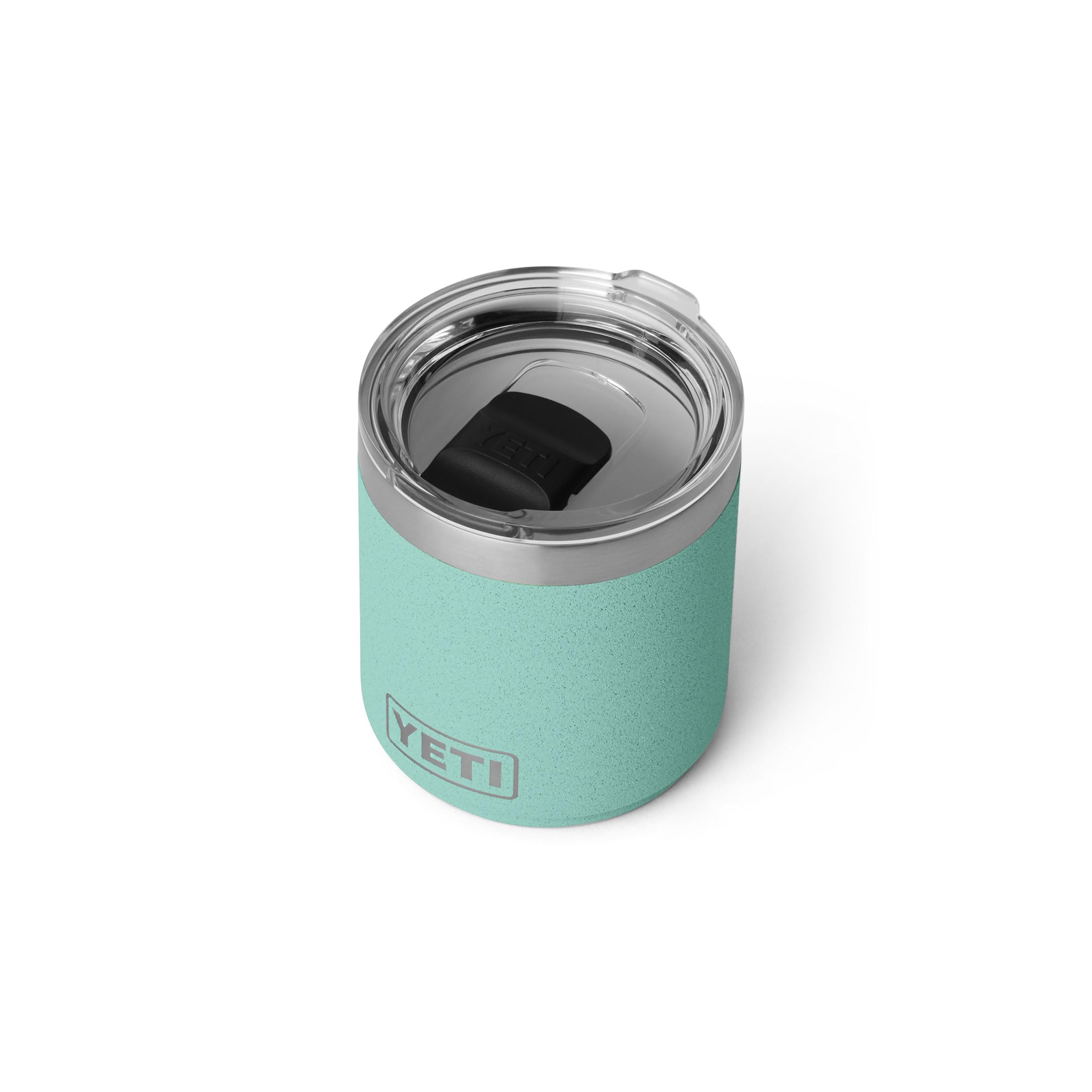 YETI Rambler 10 oz Keramikbeschichteter Lowball 2.0, Vakuumisoliert mit MagSlider Deckel, Sea Stone