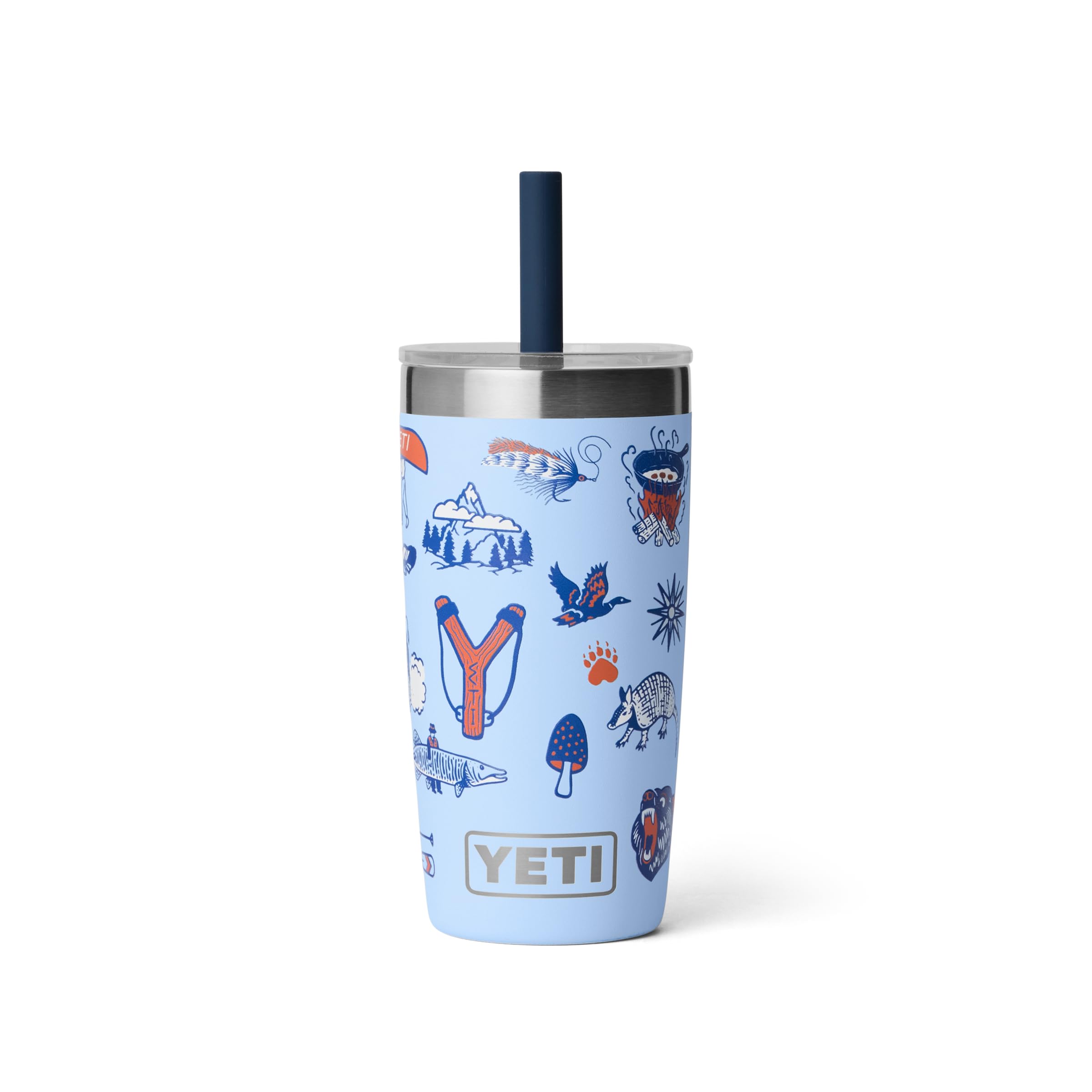 YETI Rambler Jr. 10 oz Tumbler – Kinder-Trinkbecher mit Silikon-Strohhalmdeckel