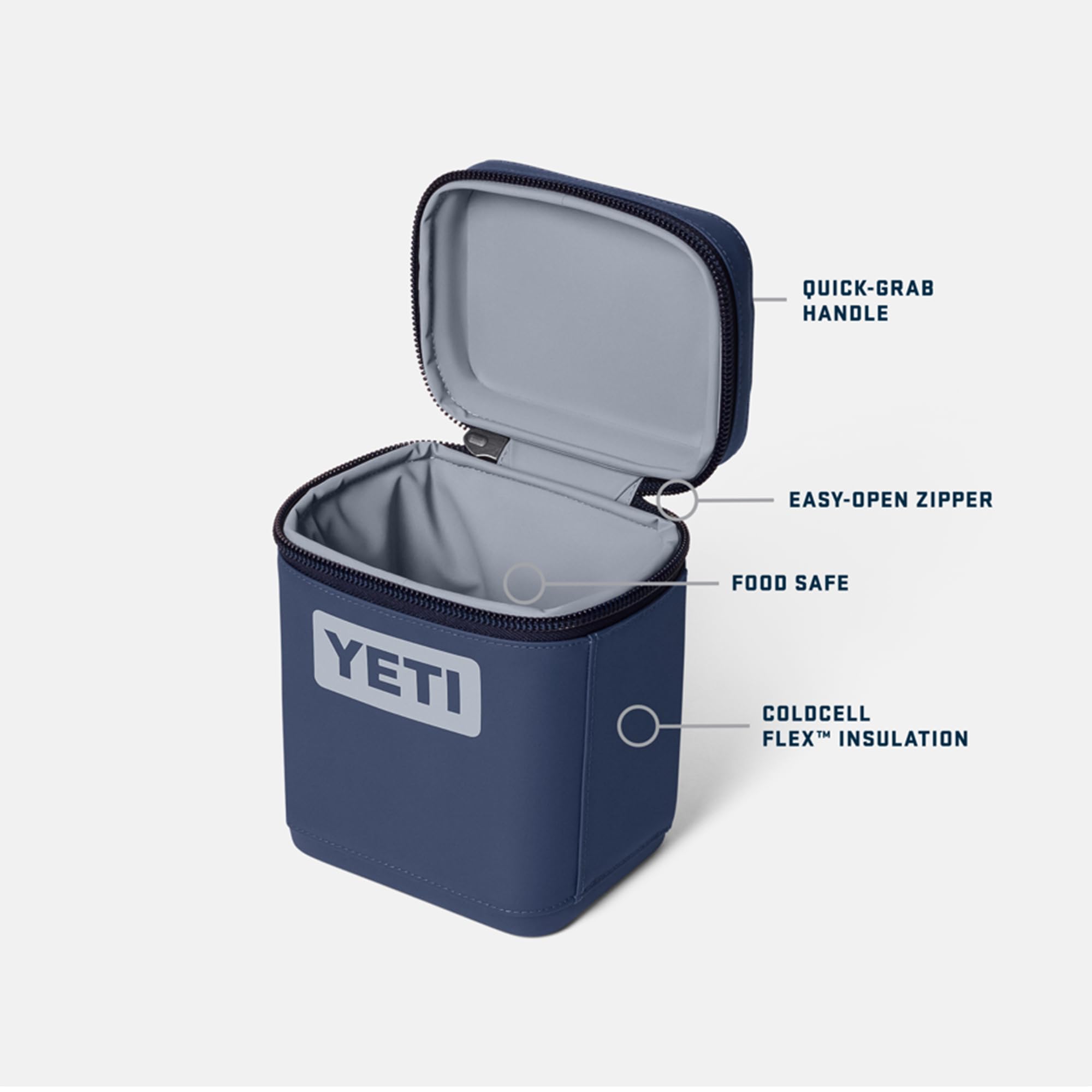 YETI Daytrip 2L Isolierte Snackbox, Holzkohle