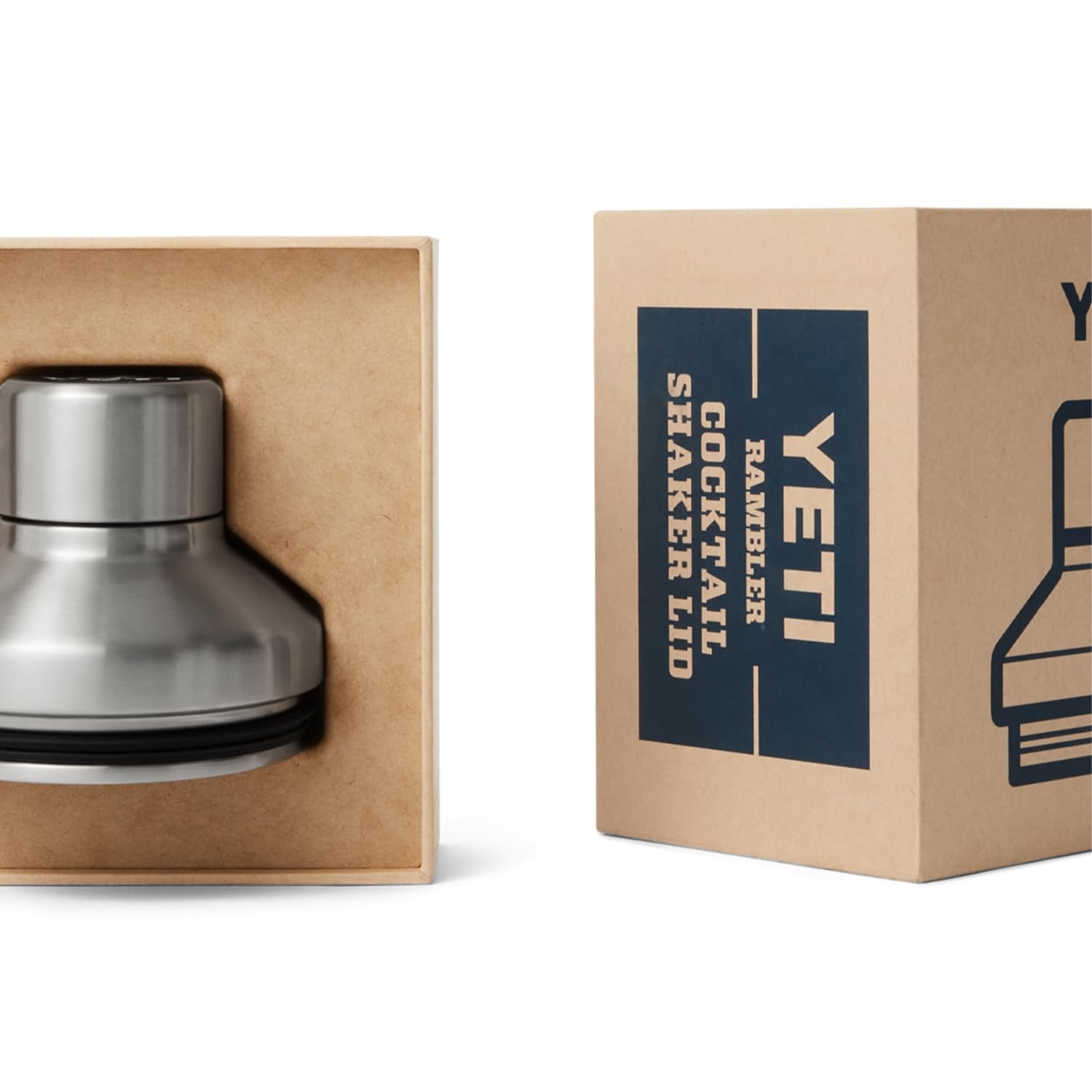 YETI Cocktailshaker-Deckel (Edelstahl) – Kompatibel mit Rambler 20 oz Tumbler / 24 oz Mug / 10 oz Lowball