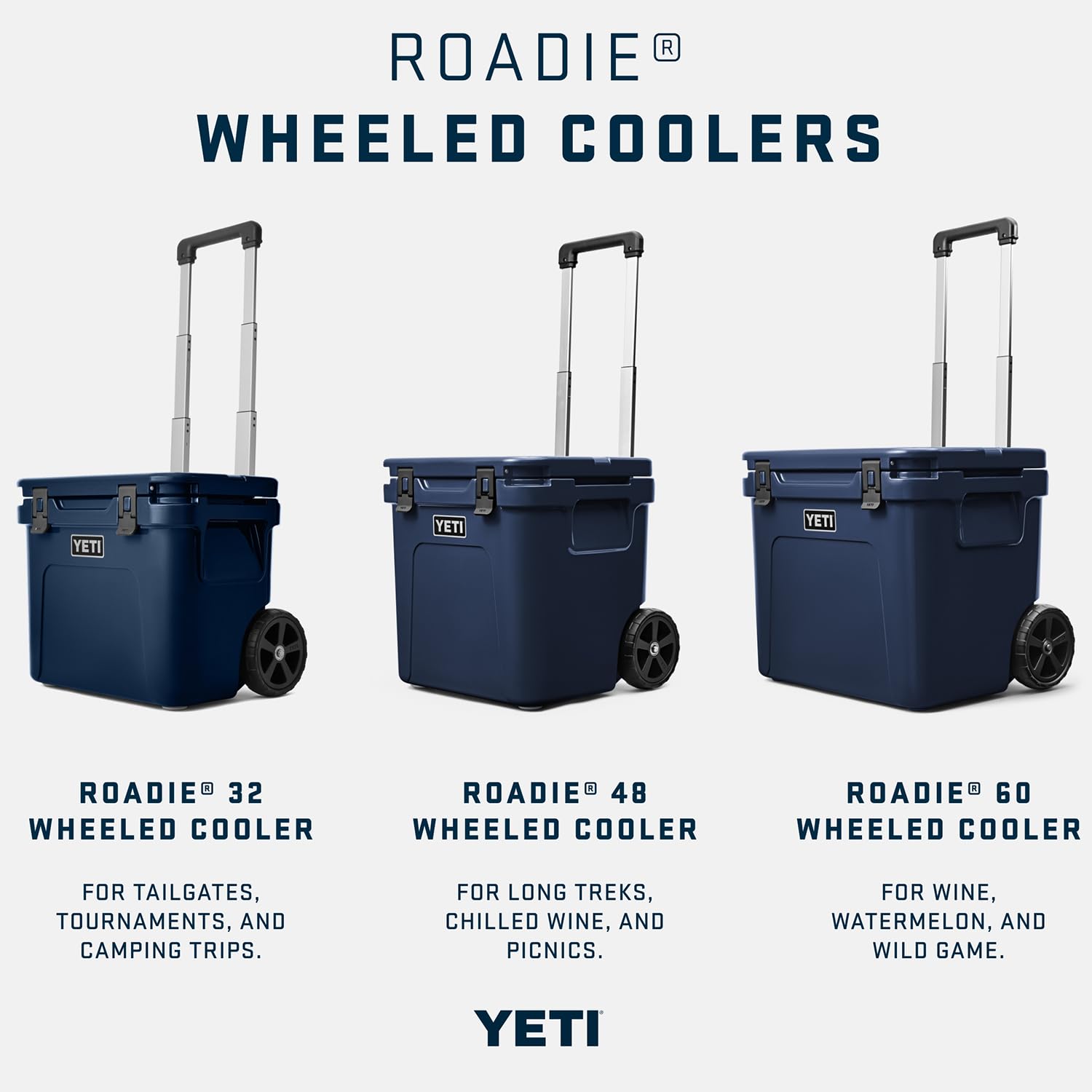YETI Roadie 32 Rollkühler mit ausziehbarem Periskopgriff