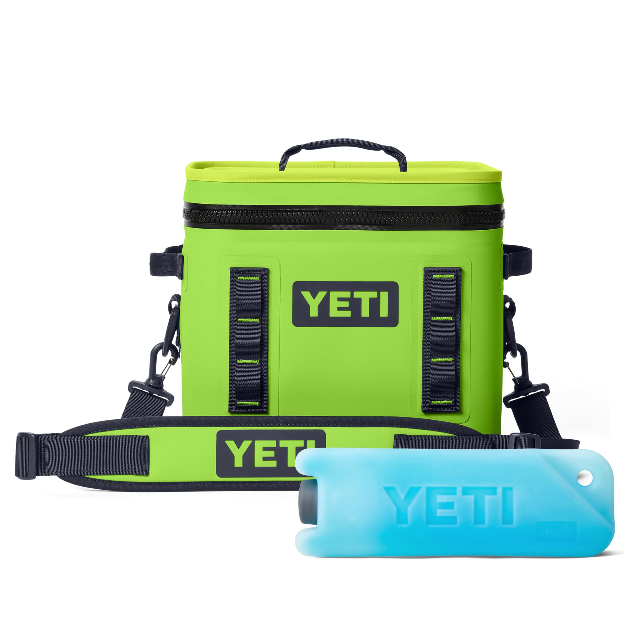 YETI Hopper Flip 12 Tragbare Kühlbox — Venom mit ICE Block Kühlelement, 1 kg