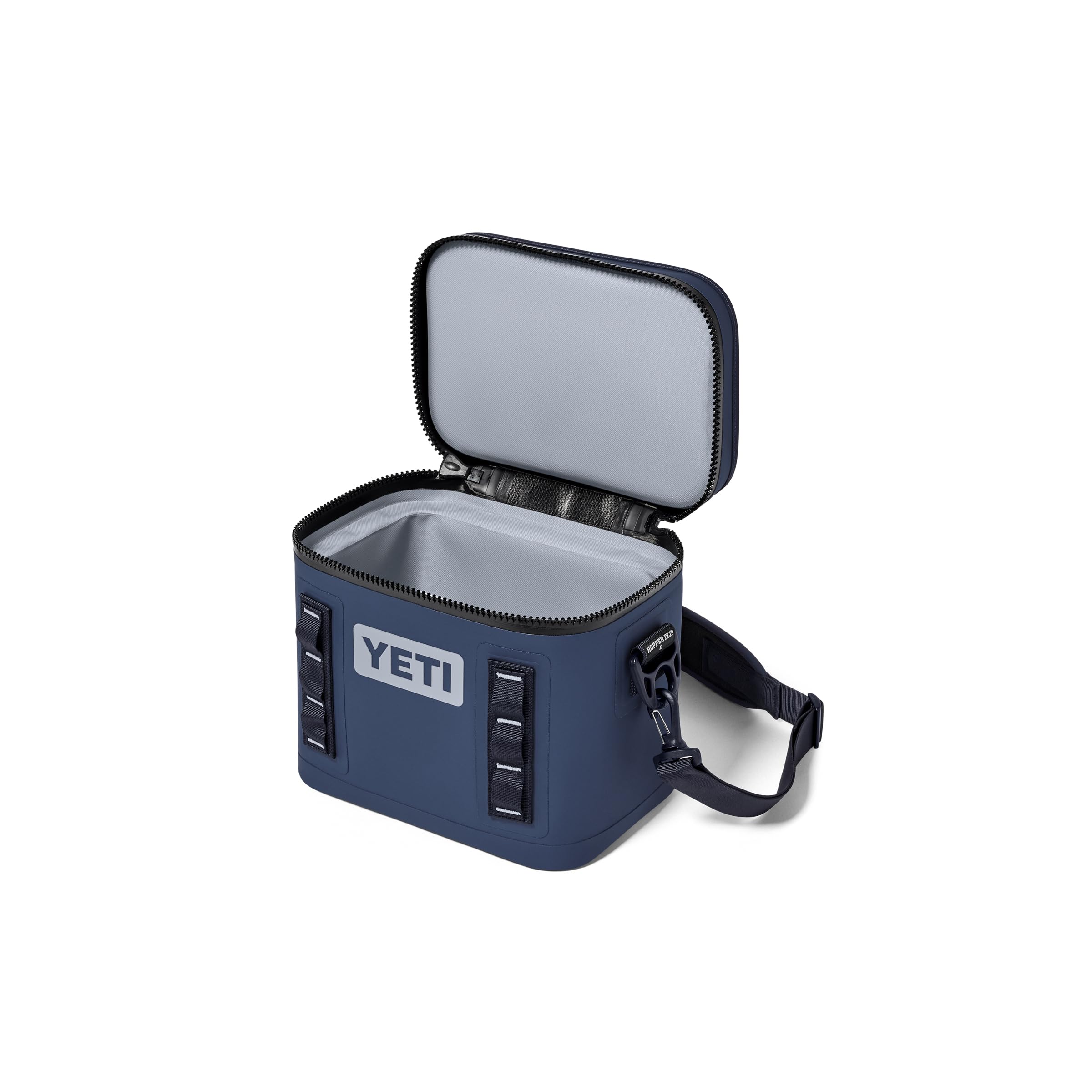 YETI Hopper Flip 8 Tragbarer Kühler, Classic Navy inkl. ICE Block wiederverwendbarer Kühlakku, 450 g