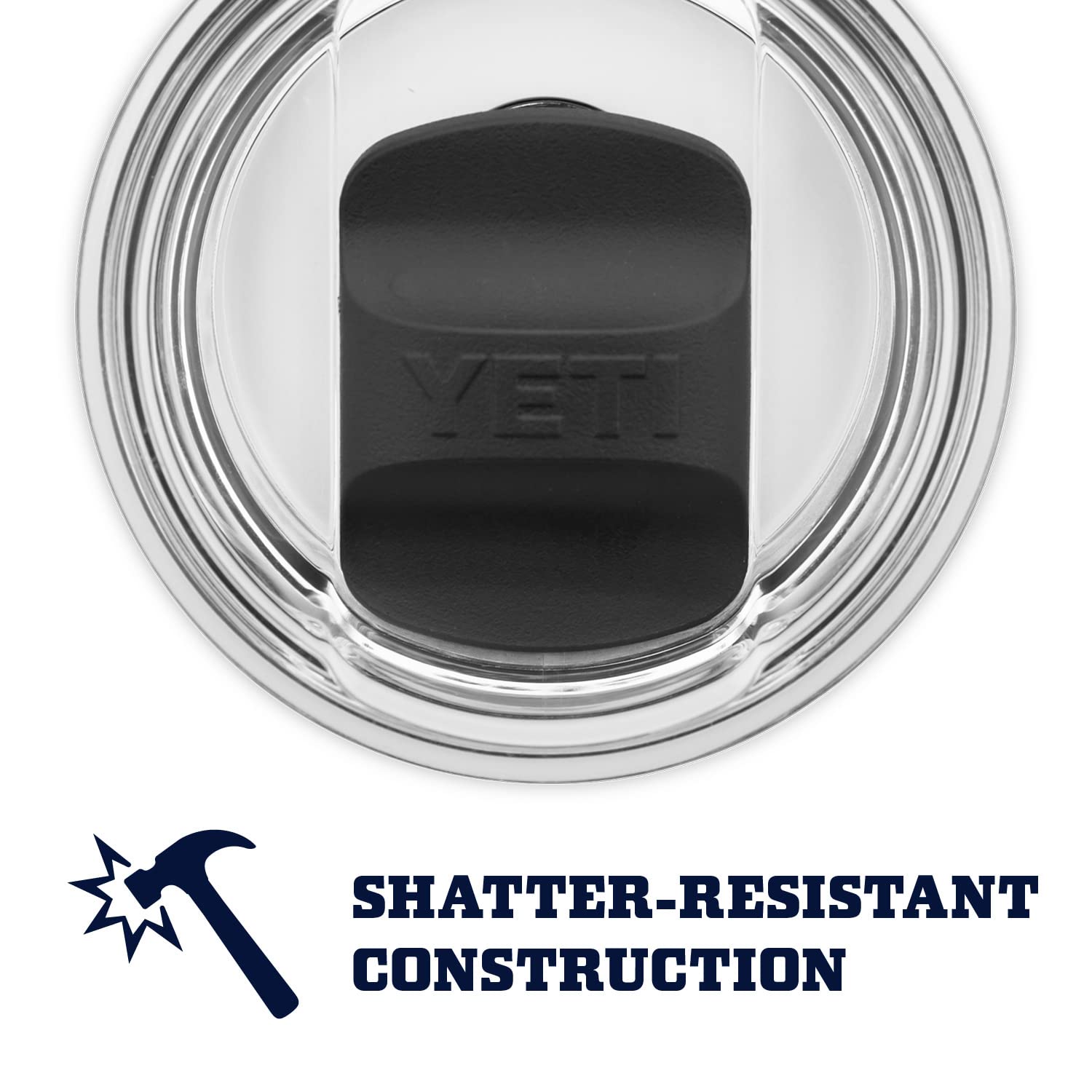 YETI Rambler Tumbler 10 oz – Edelstahl, vakuumisoliert mit MagSlider Deckel, Weiß