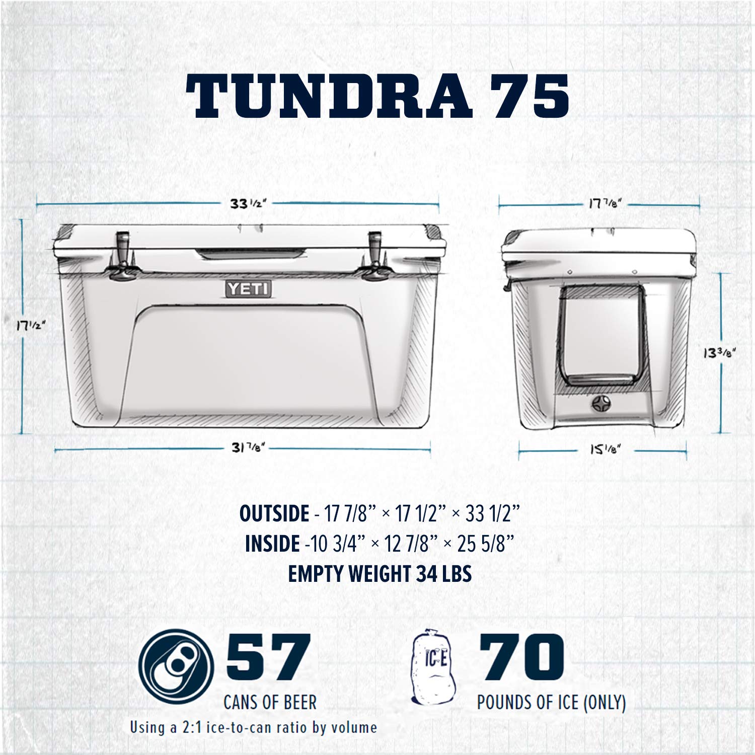 YETI Tundra 75 Hartschalen-Kühlbox