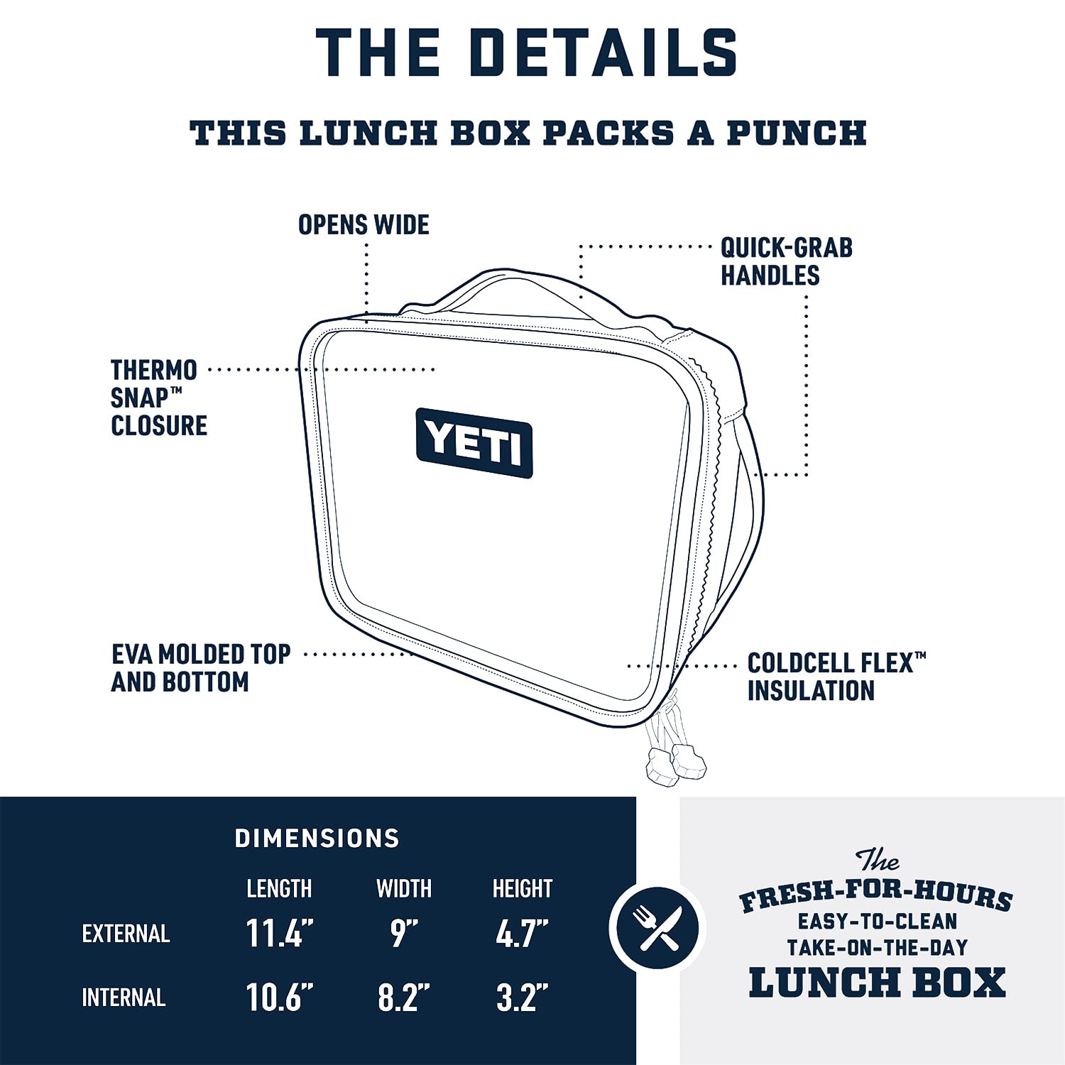 YETI Daytrip Lunch Box, Schaumstoff