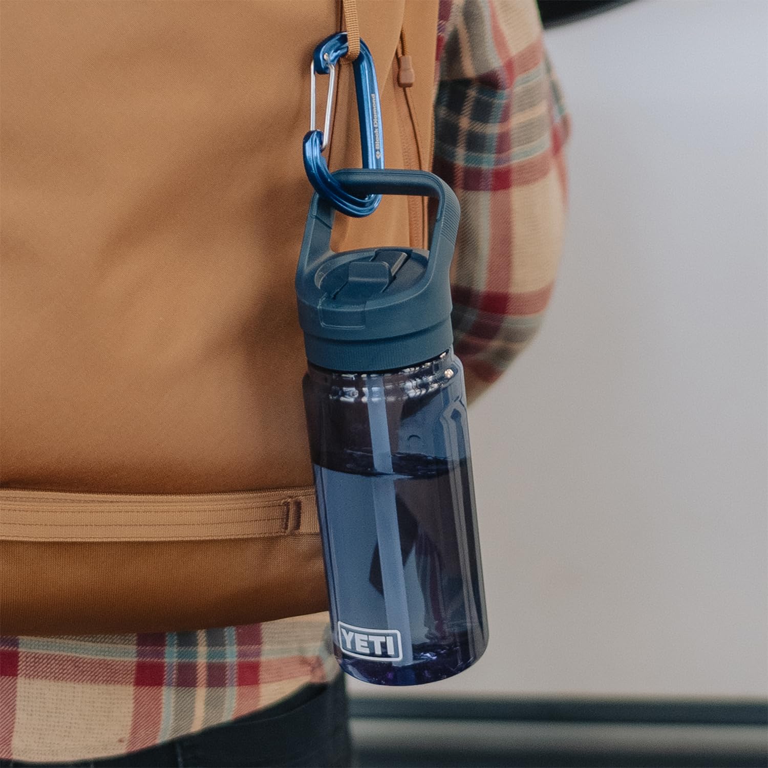 YETI Yonder Trinkflasche 600 ml mit Strohhalmdeckel, Agave Teal