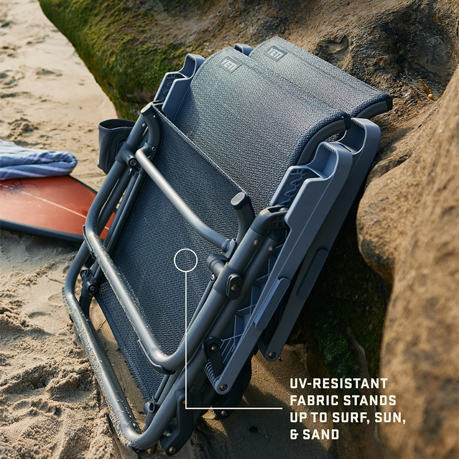 YETI Hondo Liegestuhl für den Strand – atmungsaktiv, UV-beständig, bis 159 kg – Seafoam
